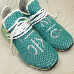 Adidas Q46466 Pharrell HU NMD Human Race Dash Green Sneakers Shoes Mens Size 9.5